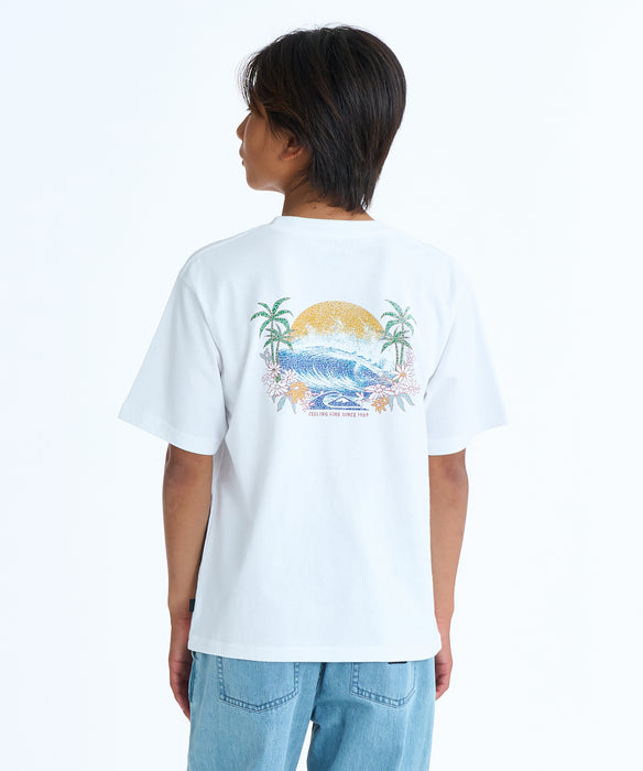 QUIKSILVER キッズ PG ARTY SURF SCENE S Tシャツ 【2026年春夏モデル】 WHT / 160
