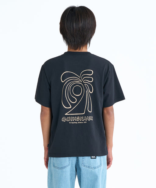 QUIKSILVER キッズ CURVE PALM ST YOUTH Tシャツ 【2026年春夏モデル】 BLK / 160