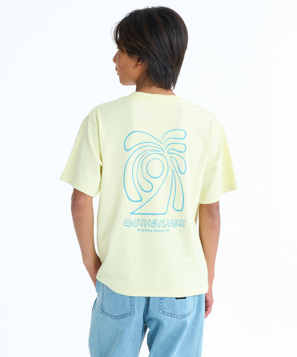 QUIKSILVER キッズ CURVE PALM ST YOUTH Tシャツ 【2026年春夏モデル】 LYW / 160