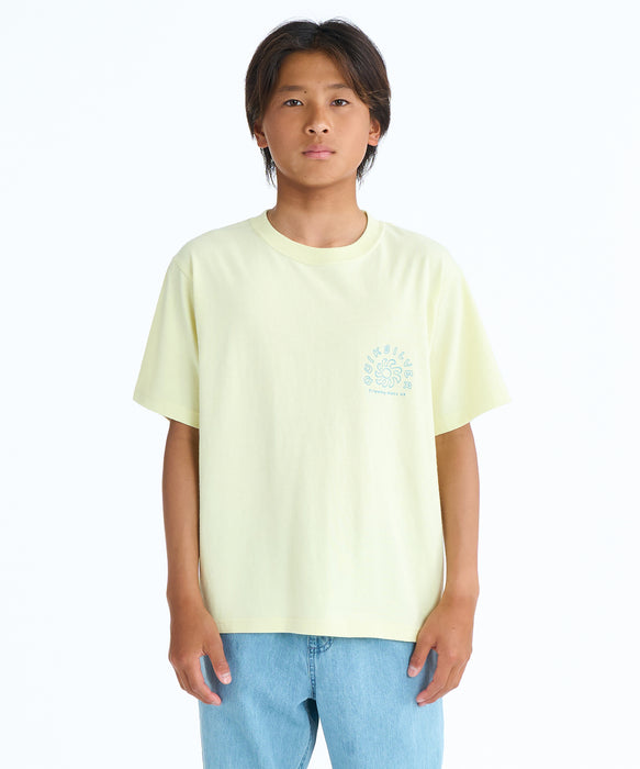 QUIKSILVER キッズ CURVE PALM ST YOUTH Tシャツ 【2026年春夏モデル】 LYW / 160