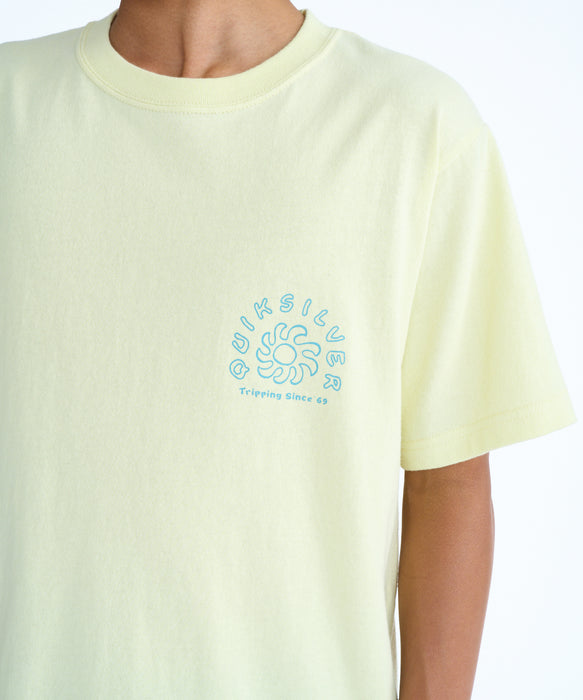 QUIKSILVER キッズ CURVE PALM ST YOUTH Tシャツ 【2026年春夏モデル】 LYW / 160