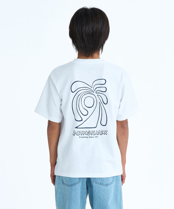 QUIKSILVER キッズ CURVE PALM ST YOUTH Tシャツ 【2026年春夏モデル】 WHT / 160
