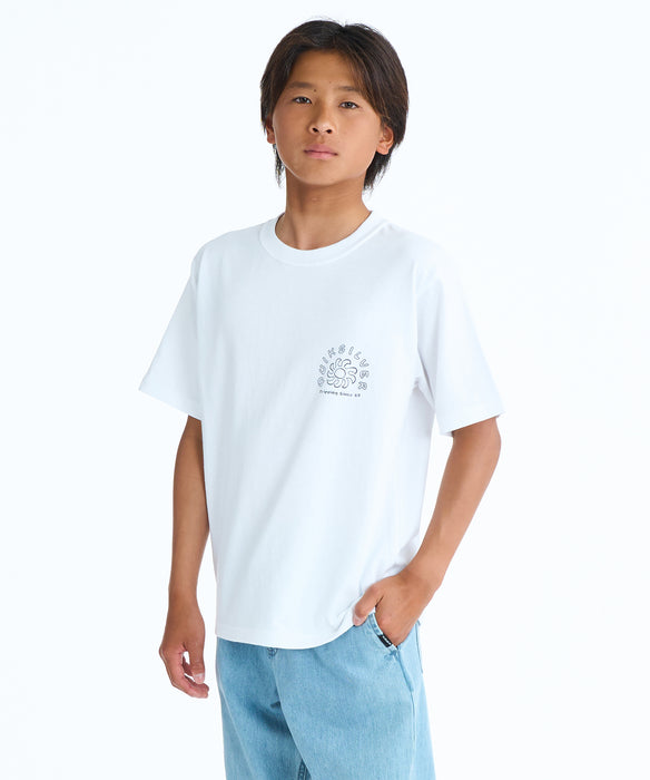 QUIKSILVER キッズ CURVE PALM ST YOUTH Tシャツ 【2026年春夏モデル】 WHT / 160
