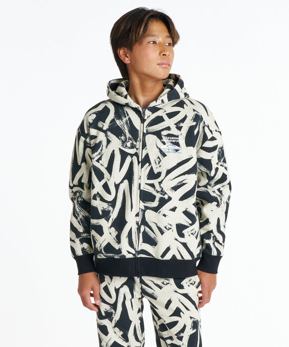 QUIKSILVER キッズ WR BONDING ZIP PK YOUTH パーカー 【2026年秋冬モデル】 BLK2 / 160