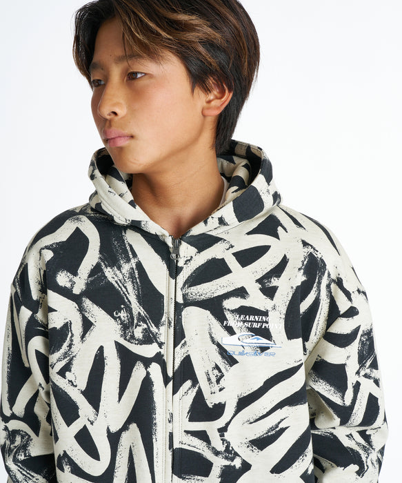 QUIKSILVER キッズ WR BONDING ZIP PK YOUTH パーカー 【2026年秋冬モデル】 BLK2 / 160