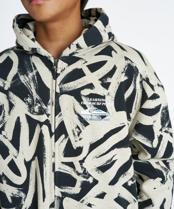 QUIKSILVER キッズ WR BONDING ZIP PK YOUTH パーカー 【2026年秋冬モデル】 BLK2 / 160