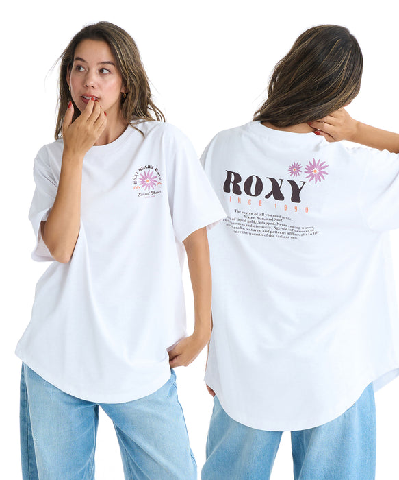 【OUTLET】Roxy SUN AND SURF S/S TEE ウィメンズ 半袖Tシャツ 吸水速乾 <2025FW Early Fall Tee>