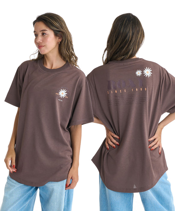 【OUTLET】Roxy SUN AND SURF S/S TEE ウィメンズ 半袖Tシャツ 吸水速乾 <2025FW Early Fall Tee>
