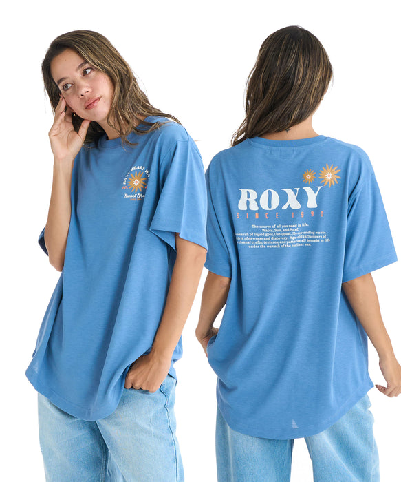 【OUTLET】Roxy SUN AND SURF S/S TEE ウィメンズ 半袖Tシャツ 吸水速乾 <2025FW Early Fall Tee>