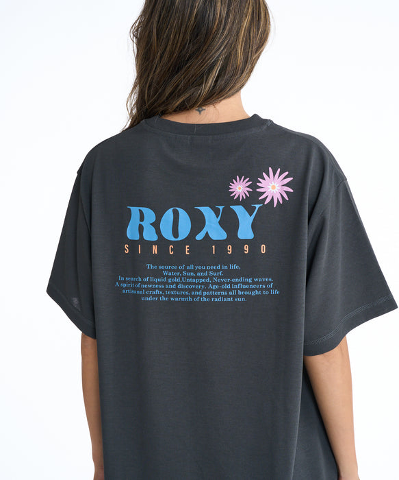 【OUTLET】Roxy SUN AND SURF S/S TEE ウィメンズ 半袖Tシャツ 吸水速乾 <2025FW Early Fall Tee>