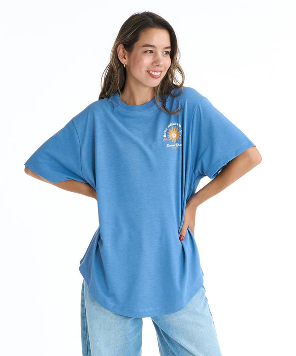 【OUTLET】Roxy SUN AND SURF S/S TEE ウィメンズ 半袖Tシャツ 吸水速乾 <2025FW Early Fall Tee>