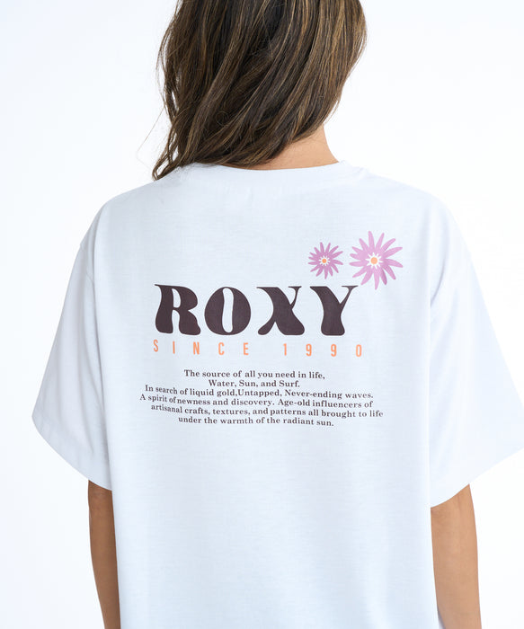 【OUTLET】Roxy SUN AND SURF S/S TEE ウィメンズ 半袖Tシャツ 吸水速乾 <2025FW Early Fall Tee>