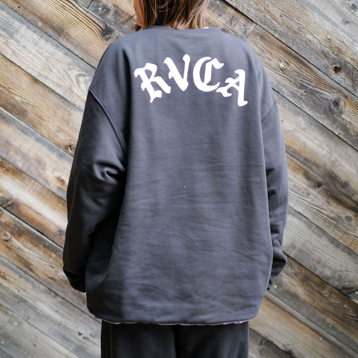 OUTLET】RVCA メンズ RVCA×AZUL REVERSIBLE CREW トレーナー 【2025年