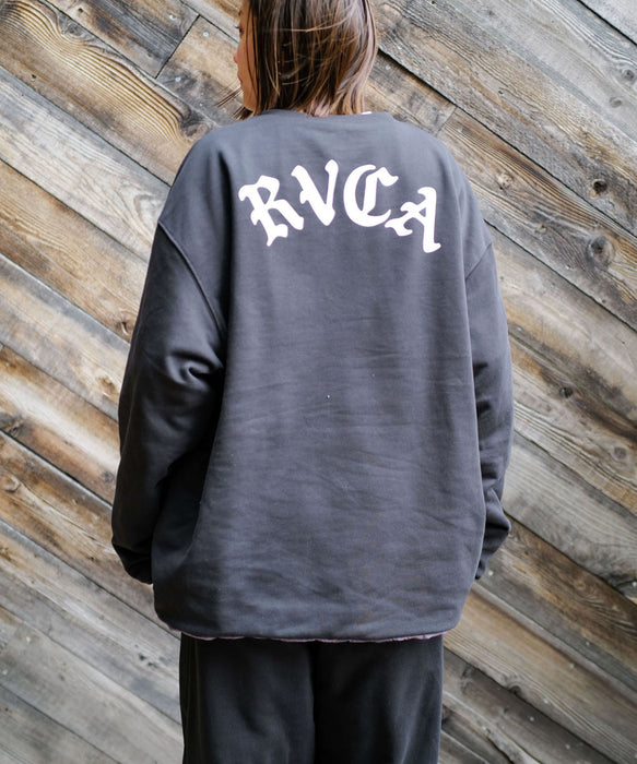 【OUTLET】RVCA メンズ RVCA×AZUL REVERSIBLE CREW トレーナー 【2025年秋冬モデル】