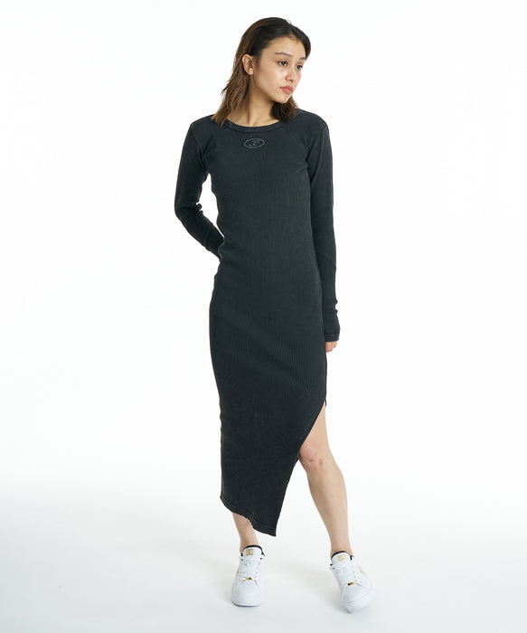 DC SHOES ウィメンズ 26 WS  TELECO ONE PIECE LS ワンピース 【2026年秋冬モデル】 BKS / L