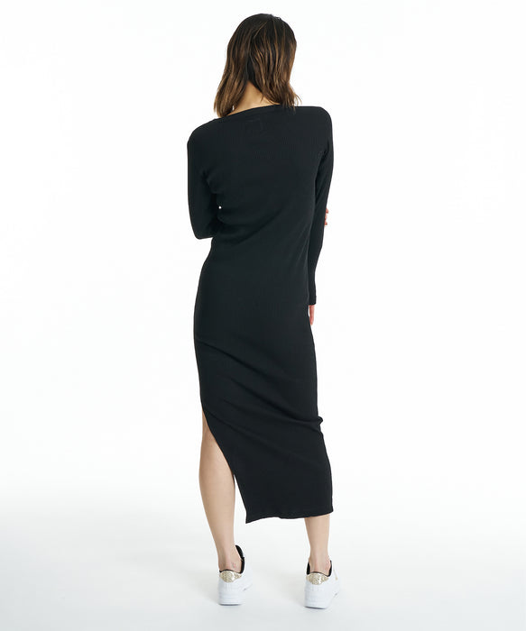DC SHOES ウィメンズ 26 WS  TELECO ONE PIECE LS ワンピース 【2026年秋冬モデル】 BLK / L