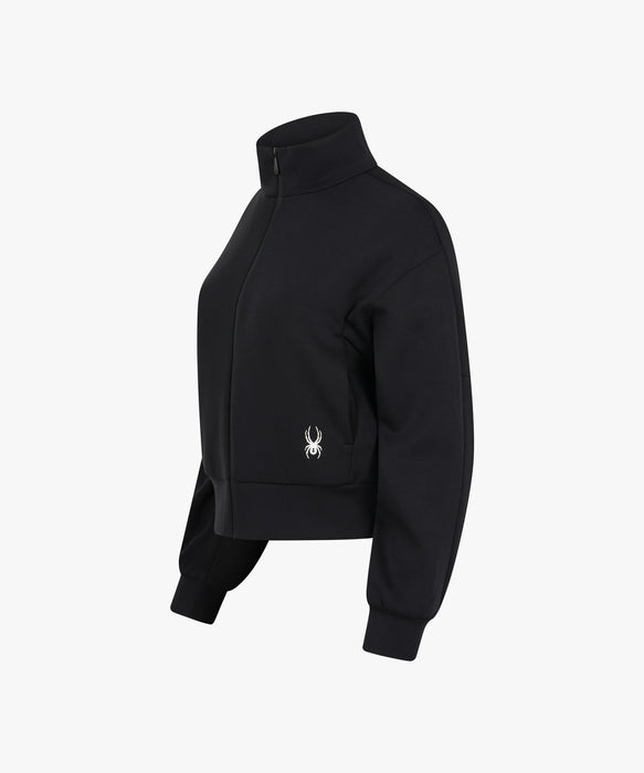 SPYDER ウィメンズ KNIT ZIP-UP TRAINING TOP スウェットジャケット 【2026年秋冬モデル】 BLK / M
