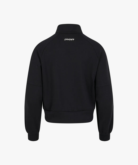 SPYDER ウィメンズ KNIT ZIP-UP TRAINING TOP スウェットジャケット 【2026年秋冬モデル】 BLK / M