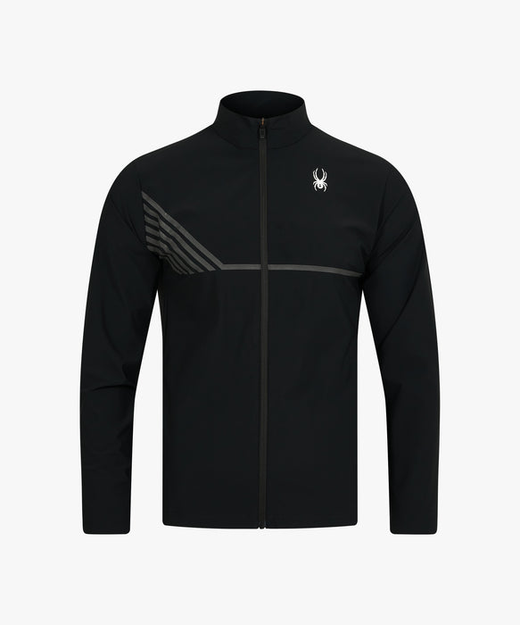 SPYDER メンズ KNIT ZIP-UP TRAINING TOP スウェットジャケット 【2026年秋冬モデル】 BLK / XL