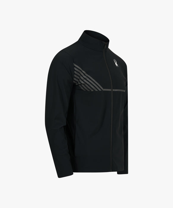 SPYDER メンズ KNIT ZIP-UP TRAINING TOP スウェットジャケット 【2026年秋冬モデル】 BLK / XL