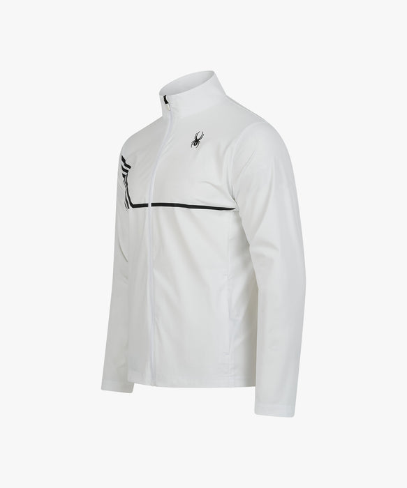 SPYDER メンズ KNIT ZIP-UP TRAINING TOP スウェットジャケット 【2026年秋冬モデル】 WHT / XL