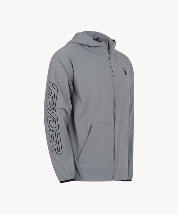 SPYDER メンズ KNIT ZIP-UP TRAINING TOP スウェットジャケット 【2026年秋冬モデル】 GRY / XL