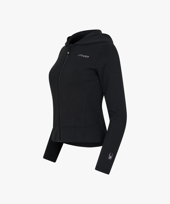 SPYDER ウィメンズ KNIT ZIP-UP TRAINING TOP スウェットジャケット 【2026年秋冬モデル】 BLK / L