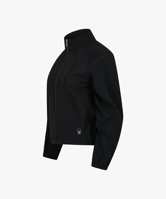 SPYDER ウィメンズ KNIT ZIP-UP TRAINING TOP スウェットジャケット 【2026年秋冬モデル】 BLK / L