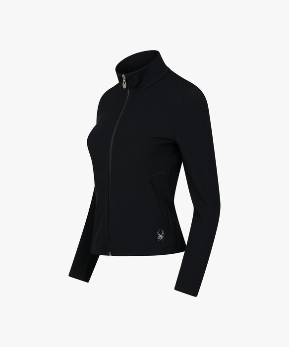 SPYDER ウィメンズ KNIT ZIP-UP TRAINING TOP スウェットジャケット 【2026年秋冬モデル】 BLK / L
