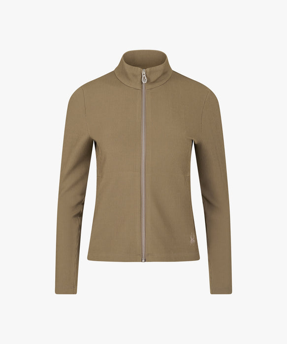 SPYDER ウィメンズ KNIT ZIP-UP TRAINING TOP スウェットジャケット 【2026年秋冬モデル】 BRW / M