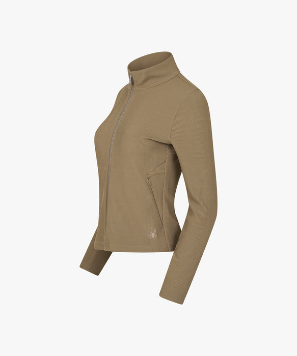 SPYDER ウィメンズ KNIT ZIP-UP TRAINING TOP スウェットジャケット 【2026年秋冬モデル】 BRW / M