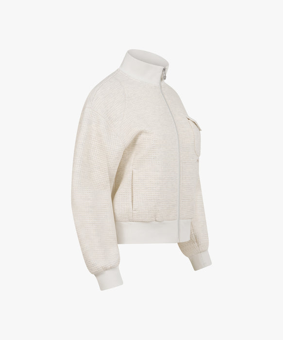 SPYDER ウィメンズ KNIT ZIP-UP TRAINING TOP スウェットジャケット 【2026年秋冬モデル】 BEG / M