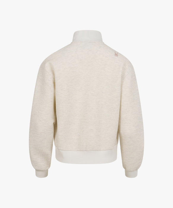 SPYDER ウィメンズ KNIT ZIP-UP TRAINING TOP スウェットジャケット 【2026年秋冬モデル】 BEG / M