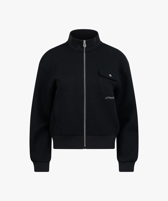 SPYDER ウィメンズ KNIT ZIP-UP TRAINING TOP スウェットジャケット 【2026年秋冬モデル】 BLK / M