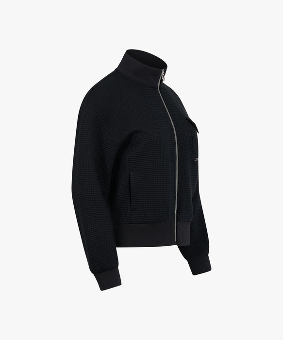 SPYDER ウィメンズ KNIT ZIP-UP TRAINING TOP スウェットジャケット 【2026年秋冬モデル】 BLK / M