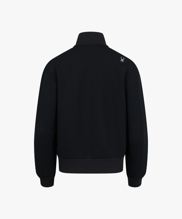 SPYDER ウィメンズ KNIT ZIP-UP TRAINING TOP スウェットジャケット 【2026年秋冬モデル】 BLK / M