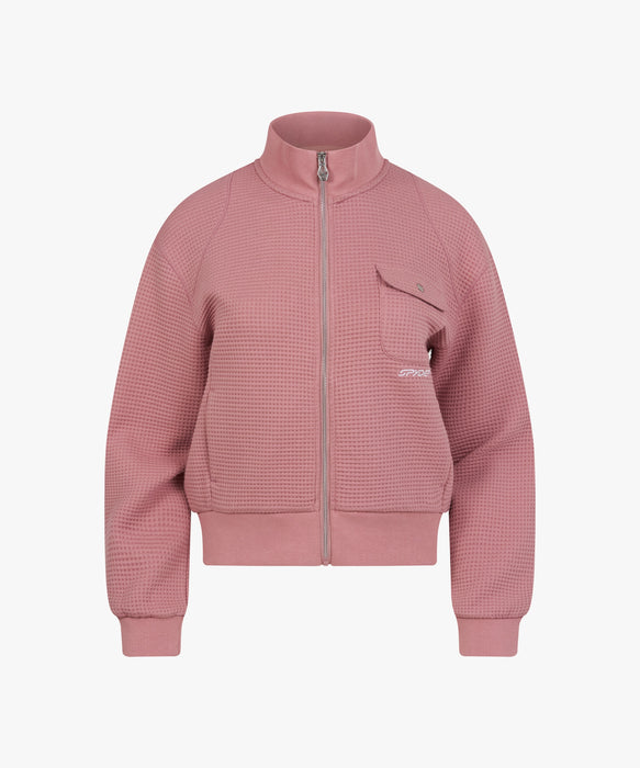 SPYDER ウィメンズ KNIT ZIP-UP TRAINING TOP スウェットジャケット 【2026年秋冬モデル】 PNK / M