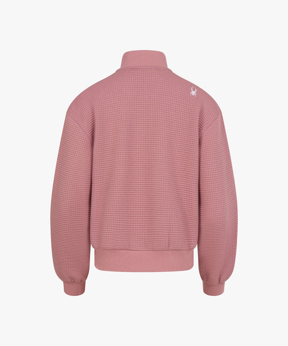 SPYDER ウィメンズ KNIT ZIP-UP TRAINING TOP スウェットジャケット 【2026年秋冬モデル】 PNK / M