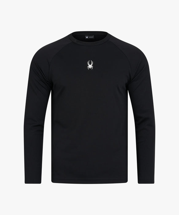 SPYDER メンズ ROUND NECK LONG T-SHIRTS ロンT 【2026年秋冬モデル】 BLK / XL