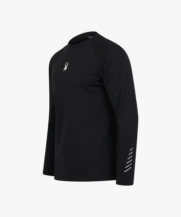 SPYDER メンズ ROUND NECK LONG T-SHIRTS ロンT 【2026年秋冬モデル】 BLK / XL