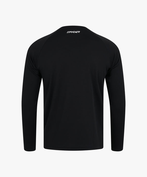 SPYDER メンズ ROUND NECK LONG T-SHIRTS ロンT 【2026年秋冬モデル】 BLK / XL