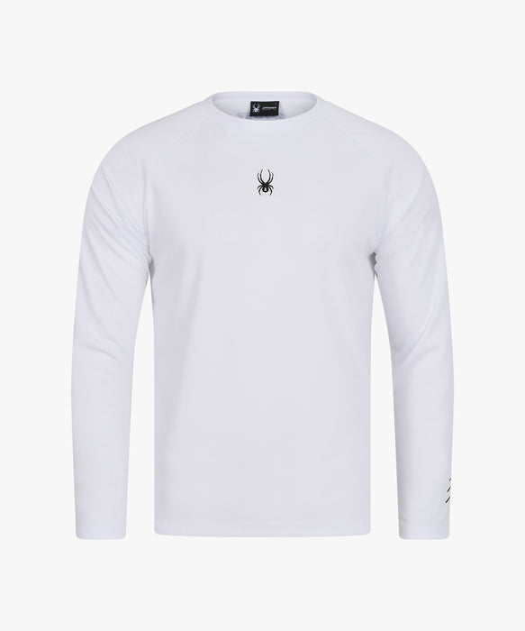 SPYDER メンズ ROUND NECK LONG T-SHIRTS ロンT 【2026年秋冬モデル】 WHT / XL