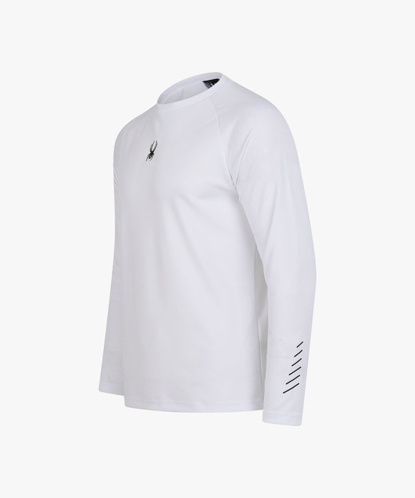SPYDER メンズ ROUND NECK LONG T-SHIRTS ロンT 【2026年秋冬モデル】 WHT / XL