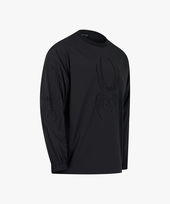 SPYDER メンズ ROUND NECK LONG T-SHIRTS ロンT 【2026年秋冬モデル】 BLK / XL