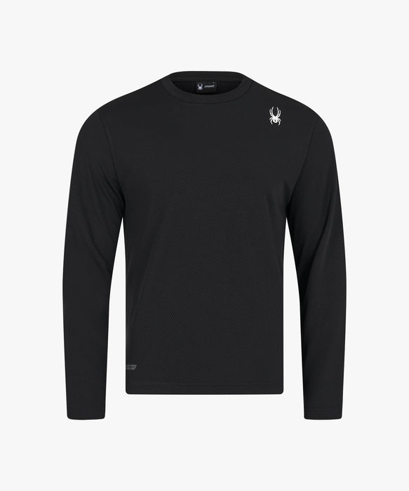 SPYDER メンズ ROUND NECK LONG T-SHIRTS ロンT 【2026年秋冬モデル】 BLK / XL