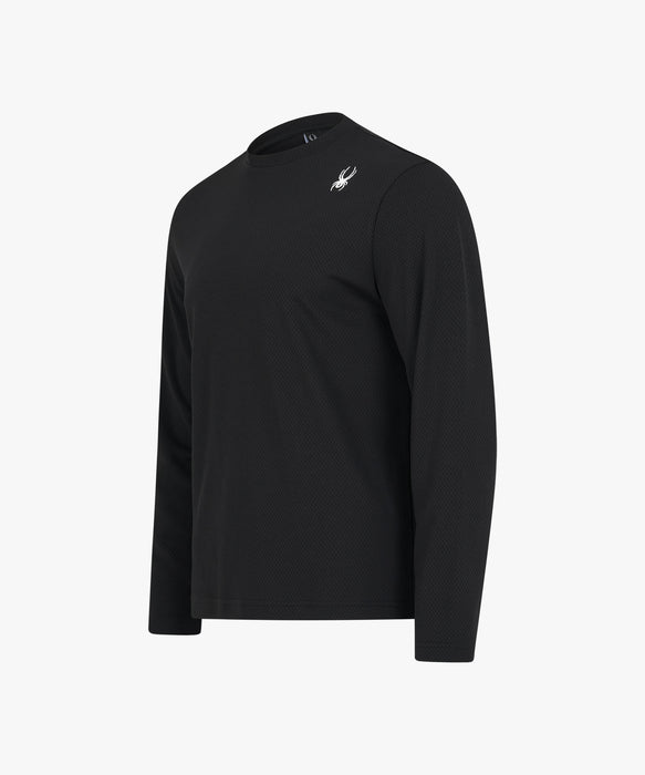 SPYDER メンズ ROUND NECK LONG T-SHIRTS ロンT 【2026年秋冬モデル】 BLK / XL