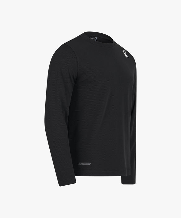 SPYDER メンズ ROUND NECK LONG T-SHIRTS ロンT 【2026年秋冬モデル】 BLK / XL