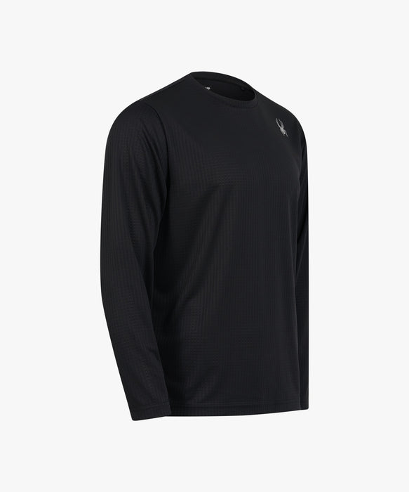 SPYDER メンズ ROUND NECK LONG T-SHIRTS ロンT 【2026年秋冬モデル】 BLK / XL