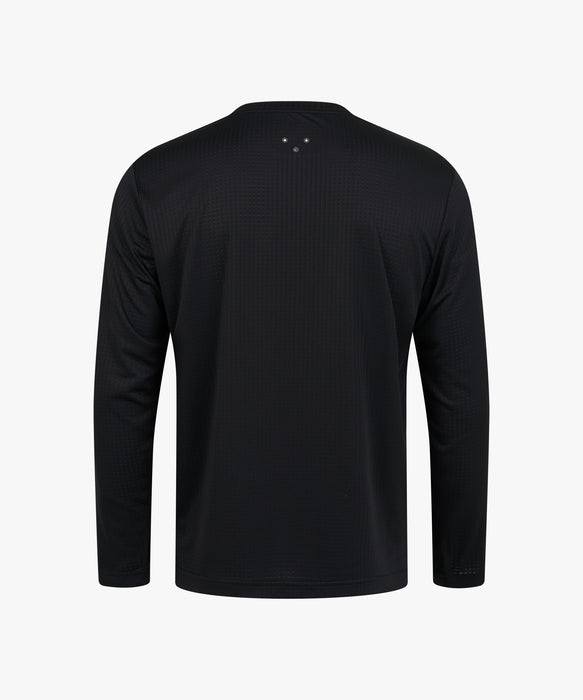 SPYDER メンズ ROUND NECK LONG T-SHIRTS ロンT 【2026年秋冬モデル】 BLK / XL