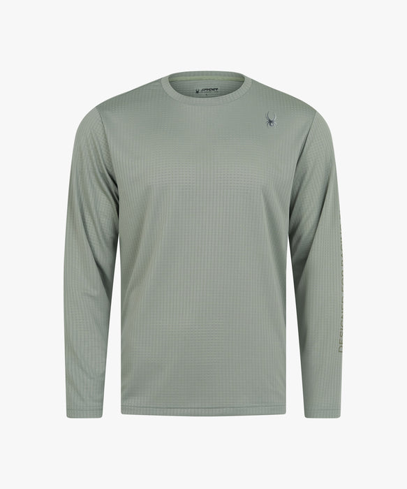 SPYDER メンズ ROUND NECK LONG T-SHIRTS ロンT 【2026年秋冬モデル】 LGN / XL